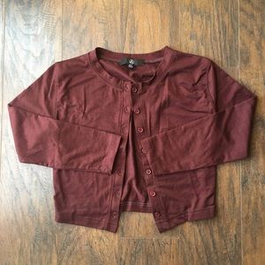 Purple button down top